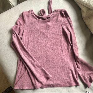 A. Byer Open Back Long Sleeved Top